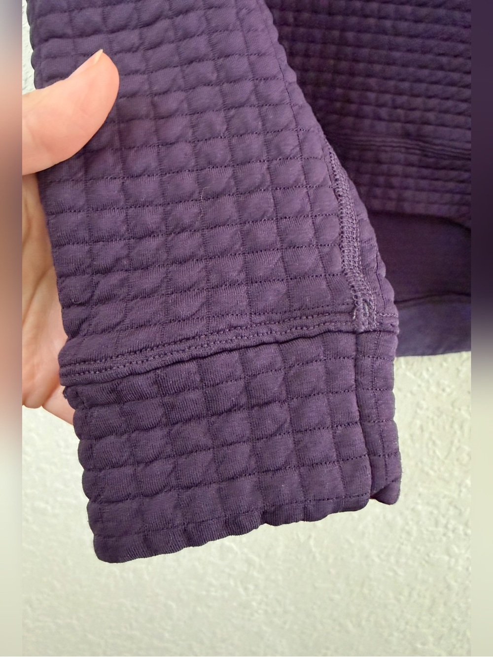 Nobull Quilted Textured Purple Crewneck Pullover Sweatshirt - S - Picture 5 of 11